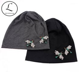GZhilovingL 2020 New Spring Women Bug Appliques Slouch Beanies Hats Thin Soft Cotton Skullies Hat And Caps Ladies Winter hats16853741