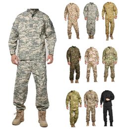 Jackets Men Military Uniform Airsoft Jacket Pants US Army Suit Soldier Combat Shirts ACU Jungle Camouflage CP Tactical Clothing