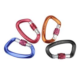 D Shape Keychain Clips Carabiner Hook For Outdoor Camping Hiking Fishing Home RV Travel y231225