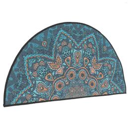 Bath Mats Bohemian Floor Mat Half-round Rug Boho Bathroom Style Carpet Funky Polyester (Polyester) Doormat