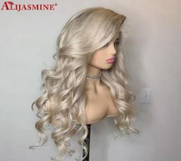 Lace Wigs Ash Blonde For Women Human Hair Loose Deep Wave Front Wig Coloured Grey HD Transparent Frontal38048164400606