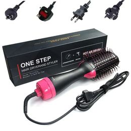 Dryers 2 in 1 Multifunctional Hair Dryer Rotating Hair Brush Curler Roller Rotate Styler Comb Styling Straightening Curling