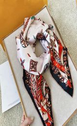 Design Scarf with shawl letter 9090cm large square and twill printed silk scarf fashion neck ring Christmas gift whole7595908