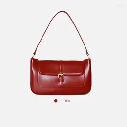 Evening Bags Shoulder Girl Black Material For Colors Strap Cowhide Leather Bag Women Burgundy Purse Cream Genuine