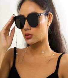 Trendy Beads Sunglasses Chains for Women Pearl Eyeglasses Holder Neckband Glasses Chain Lanyard Fashion Jewelry6498623