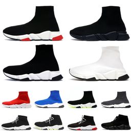 Top Quality Sock Shoes Men Women Running Shoe Graffiti Black White Beige Pink Green Blue Outdoor Shoes Dghate Trainers Luxury Sneakers