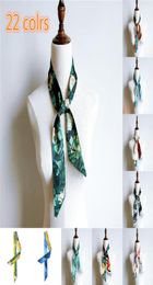 Art wheat field hair Silk Scarf starry sky painting scarves narrow ribbon tied handbag tie neckerchief3182897