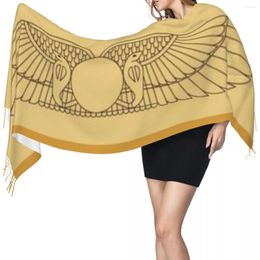 Scarves Egyptian Lotus Scarf Winter Long Large Tassel Soft Wrap Pashmina