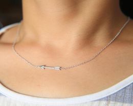 925 sterling silver arrow pendant necklace with delicate link chain arrow necklace jewelry4577515