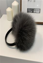 New Style Women Winter Warm Real Fox Fur Earmuffs Ear Protection Soft Ear Muff31919218332628
