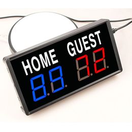 Tabletop 1.8 Inch Led Mini Portable Scoreboard with Remote Electronic Digital Soccer for Football Basketball ect 231225