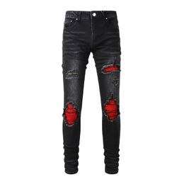 Ksubi Designer Jeans amirii jeans Mens Rise Elastic Clothing Tight Skinny Jeans Designer Fashion High quality versatile jeans 282