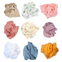 Blankets Cotton Baby Blanket Born Bath Gauze Infant Sleepsack 120x120cm Swaddle 47x47in 9 Colors