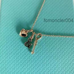 Necklace Classic S925 Sterling Silver Cupid Arrow Love Female Minority Temperament Key Clavicle Chain Simple Pendant KGXA