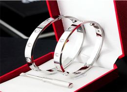 Silver Gold Bracelet Women Men Bangle Lovely Couple Party Birthday Gift Stainless Steel Jewelry Screwdriver Nail Bracelets Womens 3606920