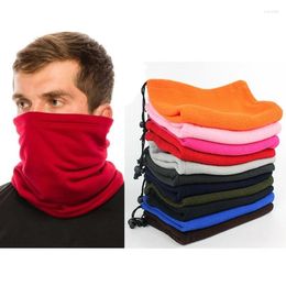 Scarves Winter Faux Fleece Neck Unisex Warmer Drawstring Windproof Face Cover Cycling Multifunctional Scarf Tube Ski Buff