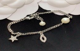 Fashion Woman Bracelet Trendy Bracelet Pearl Bracelet High Quality Brass Silver Plated Diamond Bracelets Charm Jewellery Supply3644025