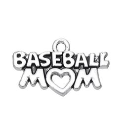 New Fashion Easy to diy 20Pcs Festival Gift Baseball Mom Charms Jewellery For Women Jewellery making fit for necklace or9551035