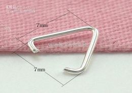 100pcslot 925 Sterling Silver Pinch Clip Clasp Hooks Findings Components For Pendant DIY Craft Jewelry 06x7x7mm WP0606706105