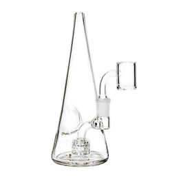 8 inch Bud Dab Rig Glass Hookahs with Smoking Bowl Quartz Banger