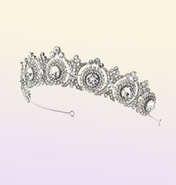 New Western Style Bridal Crown Headband Gorgeous Crystal Bride Headpiece Hair Accessories Wedding Tiaras Hair Jewellery Party Gift C9892085