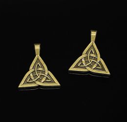 28pcs Zinc Alloy Charms Antique Bronze Plated amulet celtic knot Charms for Jewelry Making DIY Handmade Pendants 2824mm9989243