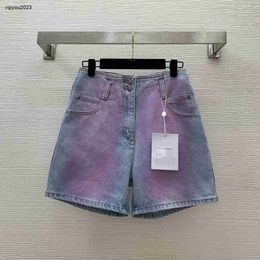 designer women shorts luxury clothing for ladies summer pants fashion denim with stylish high waist and wide legs pants Dec 25