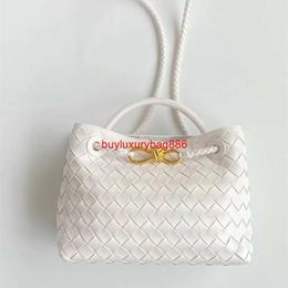 Andiamo Top Handle Bag Women's Designer Botteg Venetas Totes Bags Taoxi Bag Independently Handmade Woven Andiamo Style Sheepskin Woven Drawstring Bag HBP3