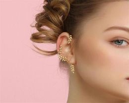 Fashion jewelry metal leaf earrings Bohemia olive branch crystal stud earrings women popular Ears hangl birthday banquet jewelry825958126