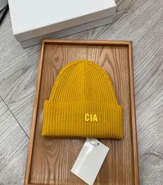 Fashion Cashmere Knitted Baseball Cap Letter Designer Beanie Hat Men Women Street Tide Hat Solid Color Ball Caps Bucket Hats5047711