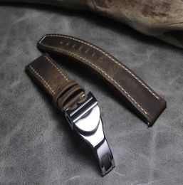 20 21 22mm Genuine Leather Hand Stitching Vintage Watch Straps Watchbands Universal Wristband High Grade Buckle for Tudor Series H7499207