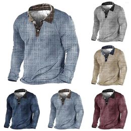 Men's Polos Casual Fashion Button Lapel Long Sleeved Shirt Cotton And Spandex Tops Short Sleeve Men Rub Some Dirt On It