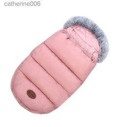 Sleeping Bags Universal Baby Footmuff Winter Prams Sleeping Bag Foot Muff Cover for StrollerL231225