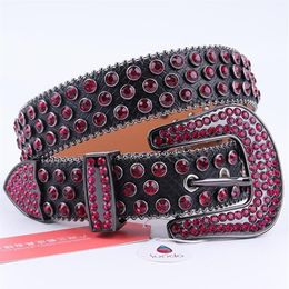 Belts Arrival Rhinestone Belt Western Cowboy Bling Dimond Studded For Woman Man Y2k Cinturones Para Mujer2953