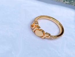 European Brand Gold Plated LetterRing Fashion Pearl Ring Vintage Charms Rings for Wedding Party Vintage Finger Ring Costume Jewelry4259436