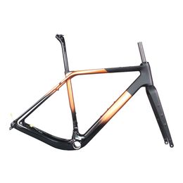 Hight Modulus Toray t1000 Carbon Fibre Gravel Bike Frame GR048 T47 Bottom Bracket Custom Paint