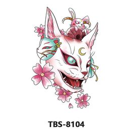 Makeup for Tattoo stickers black and white animals, durable Coloured flowers men women, tattoo