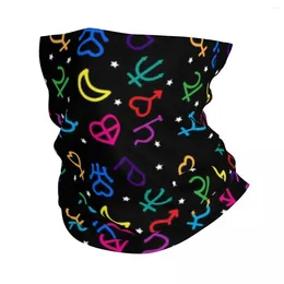 Berets Japanese Anime Shojo Sailor Winter Headband Neck Warmer Women Hiking Running Tube Scarf Cartoon Moon Girl Face Bandana Gaiter