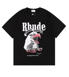 2024 new rhude luxury brand rhude shirt summer collection rhude t shirt oversize heavy fabric dress top quality t shirt5DZU
