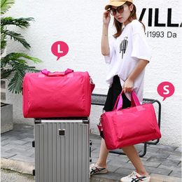 Bags Foldable Travel Fitness Bag Nylon Large Capacity Bag Luggage Women Waterproof Gym Handbags Men Travel Trolley Case Bags X552B