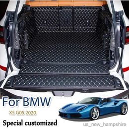 Mat Trunk mat Kualitas Tinggi! Set Lengkap Mobil + Tikar Pintu Belakang BMW G05 2020 Bagasi Tahan Air Karpet Boot untuk X5 2019 R23080