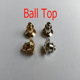 ball top locking lapel badge pin keepers backs clasp clutches savers holder Jewellery finding brooches fit military el hat club p284m