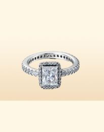 TIMELESS ELEGANCE Band silver rings cubic zirconia S925 Sterling fits for style bracelet and charms jewellery299S8774101