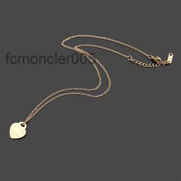 Classic 18k Pendant Fashion Charms Men Women Heart High Quality Stainless Steel Designer Necklace Jewellery 0256