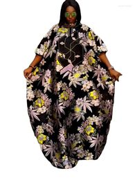 Ethnic Clothing Print Abaya African Long Dresses Women Ramadan Eid Djellaba Musulmane Dress Dubai Islam Elegant Loose Robe Femme Turkish