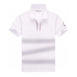 2024 Mens Estilista Polo Camisas Luxo Mens Designer Camisas Homens Moda Respirável Lapela de Manga Curta Casual Top Algodão de Alta Qualidade Clássicos de Negócios Ásia Tamanho M 3XL