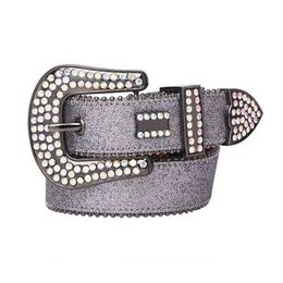 Designer b Belt Simon Belts for Women Men Shiny diamond belt Black on Blue white multicolour with bling gift 2022233V