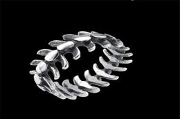 1pc Worldwide Spine Ring 316L Stainless Steel Band Party Fashion Jewelry Cool Fish Bone Unisex ring6666335