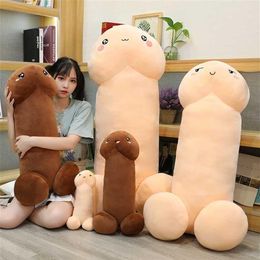 Trick Penis Plush Toy Simulation Boy Dick Plushie Real-life Penis Plush Hug Pillow Stuffed Sexy Interesting Gifts For Girlfriend 2238S