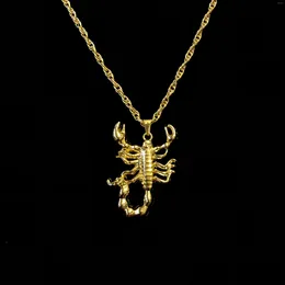 Pendant Necklaces Trend 18K Gold Plated Scorpion Necklace Fashion Men's And Women's Hip Hop Rap Jewelry Birthday Gift